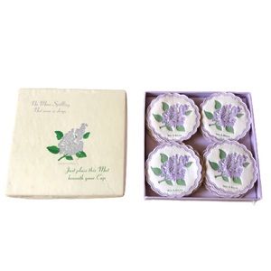 Vintage Lilac Saucermats Paper Coasters FM 260 A Freund-Mayer England Pack of 35